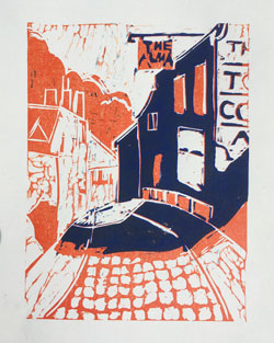 The Alma lino cut original 1 of 10 £150